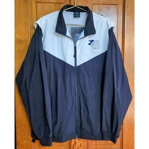 Charles River Apparel Mens Jacket Size XL Navy Blue White Mesh Liner Zip Up NWT